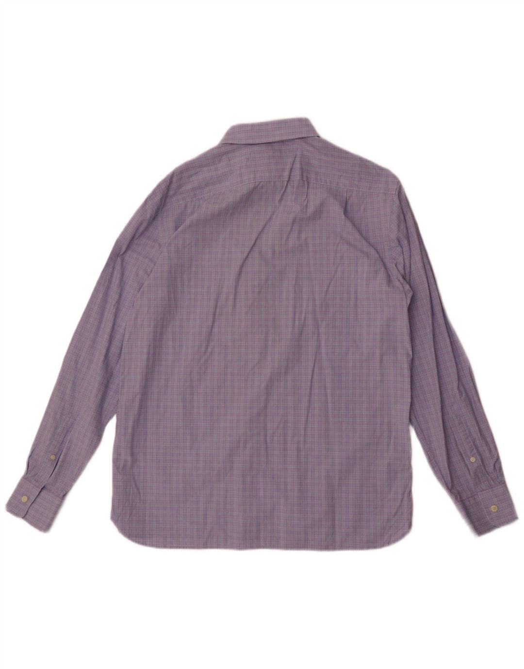 Jaeger Chemise classique pour homme Taille 16 Grand coton à carreaux bleus