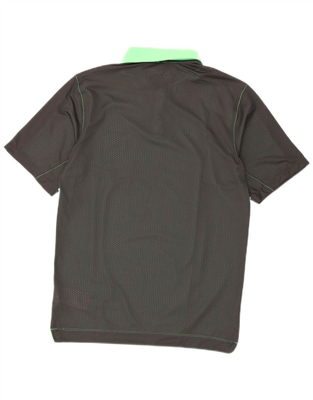 Nike Homme Dri Fit Polo Petit Vert Colorblock Polyester