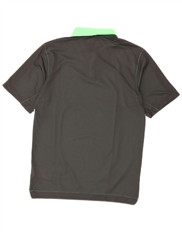 Nike Homme Dri Fit Polo Petit Vert Colorblock Polyester