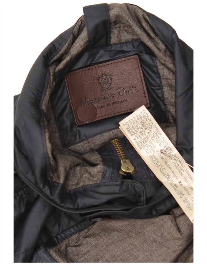 Massimo Dutti Gilet Homme UK 40 Large Bleu Marine Polyester