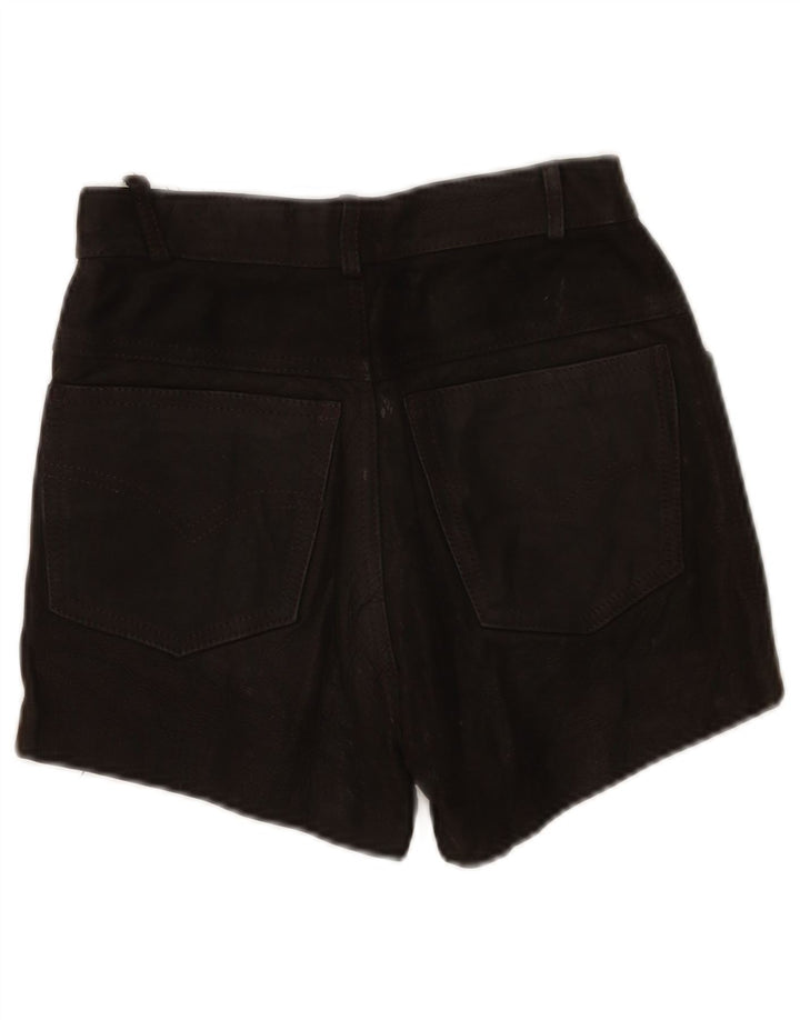 Short en cuir femme vintage W24 XS Noir