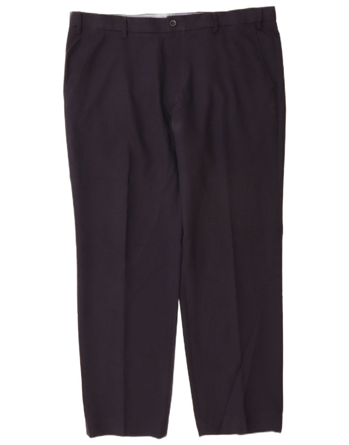 Marks & Spencer Pantalon Chino Coupe Regular Homme W40 L31 Bleu Marine Polyester