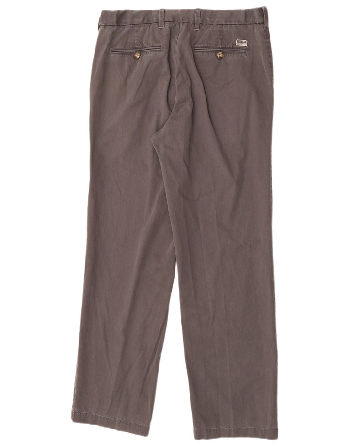 Marks & Spencer Pantalon Chino Droit Blue Harbor Homme W34 L33 Gris