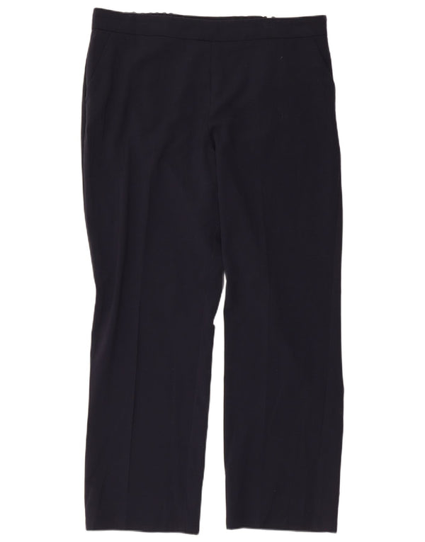 Marks & Spencer Pantalon décontracté slim pour femme UK 16 Large W36 L28 Bleu marine