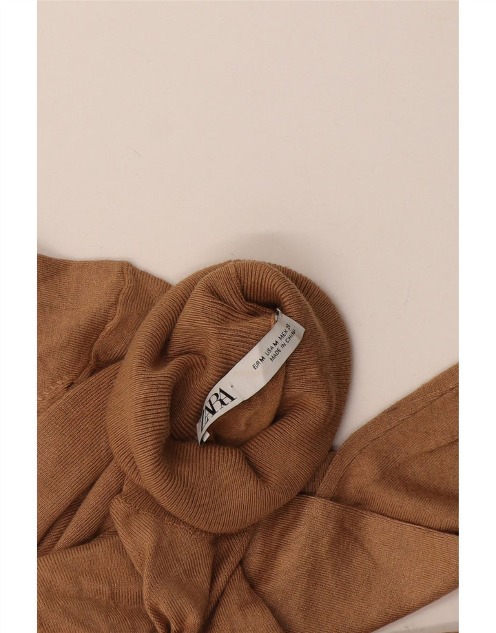 Zara Pull col roulé pour femme UK 12 Marron moyen