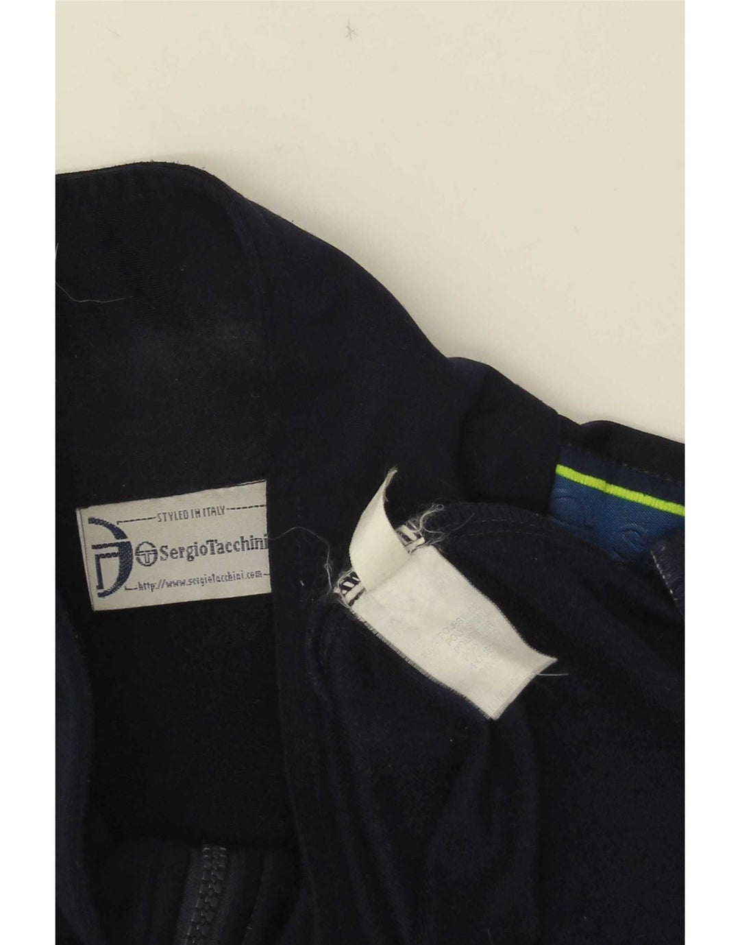 Sergio Tacchini Veste de survêtement pour homme IT 54 XL Bleu marine Colourblock