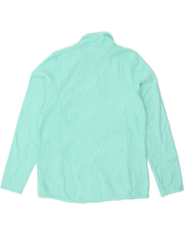L.L.BEAN Womens Fleece Jacket UK 14 Medium Turquoise Polyester | Vintage L.L.Bean | Thrift | Second-Hand L.L.Bean | Used Clothing | Messina Hembry 