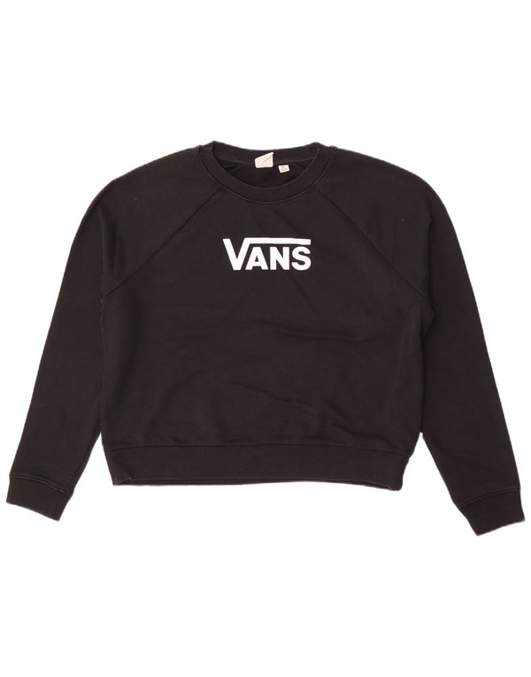 Vans Sweat-shirt graphique pour femme UK 14 en coton noir moyen