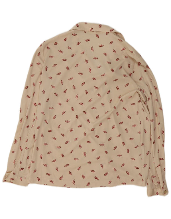 Chemise femme vintage UK 16 Grand Beige Floral