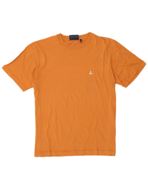 Navigare T-Shirt Homme Haut Orange Moyen Coton