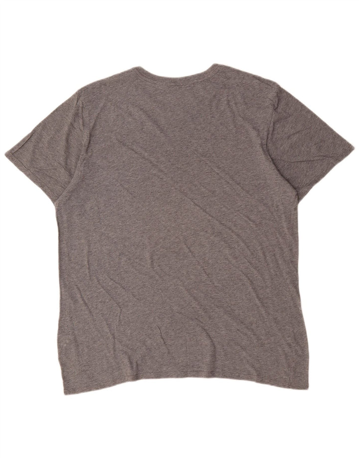 Nike T-Shirt Homme Top XL Gris Moucheté Coton