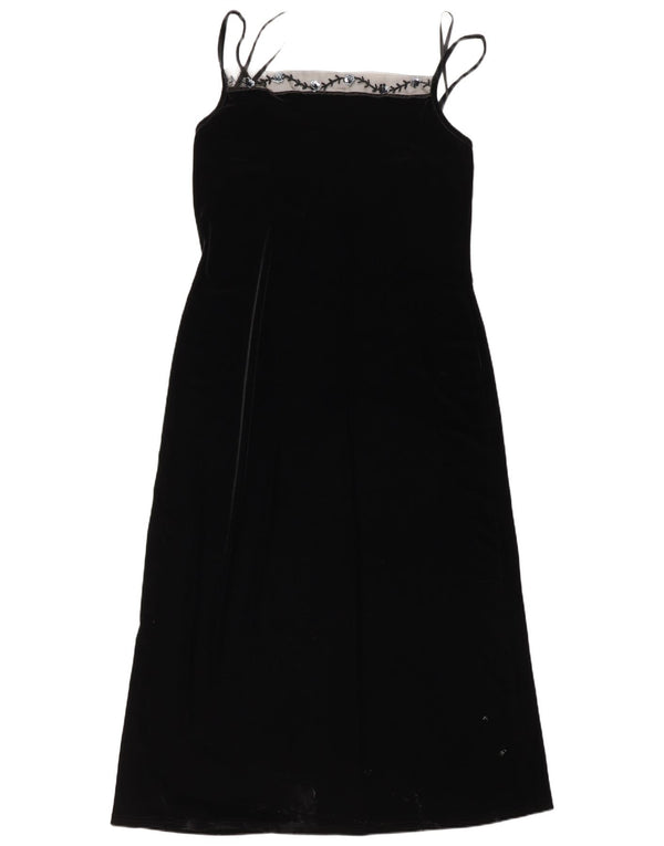 Opera By Richards Robe longue sans manches pour femme UK 16 Large Noir Polyester