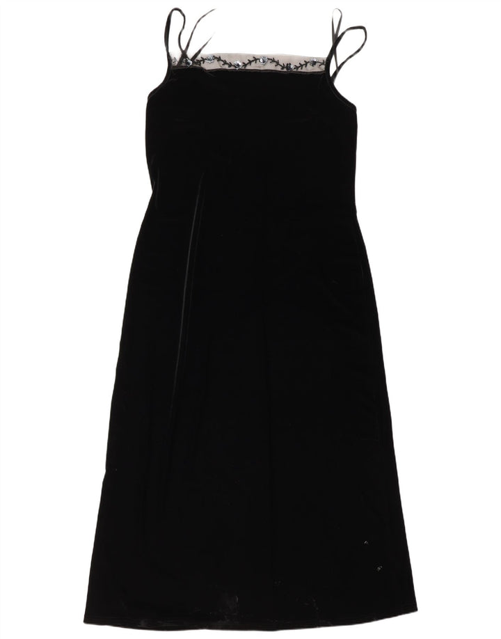 Opera By Richards Robe longue sans manches pour femme UK 16 Large Noir Polyester