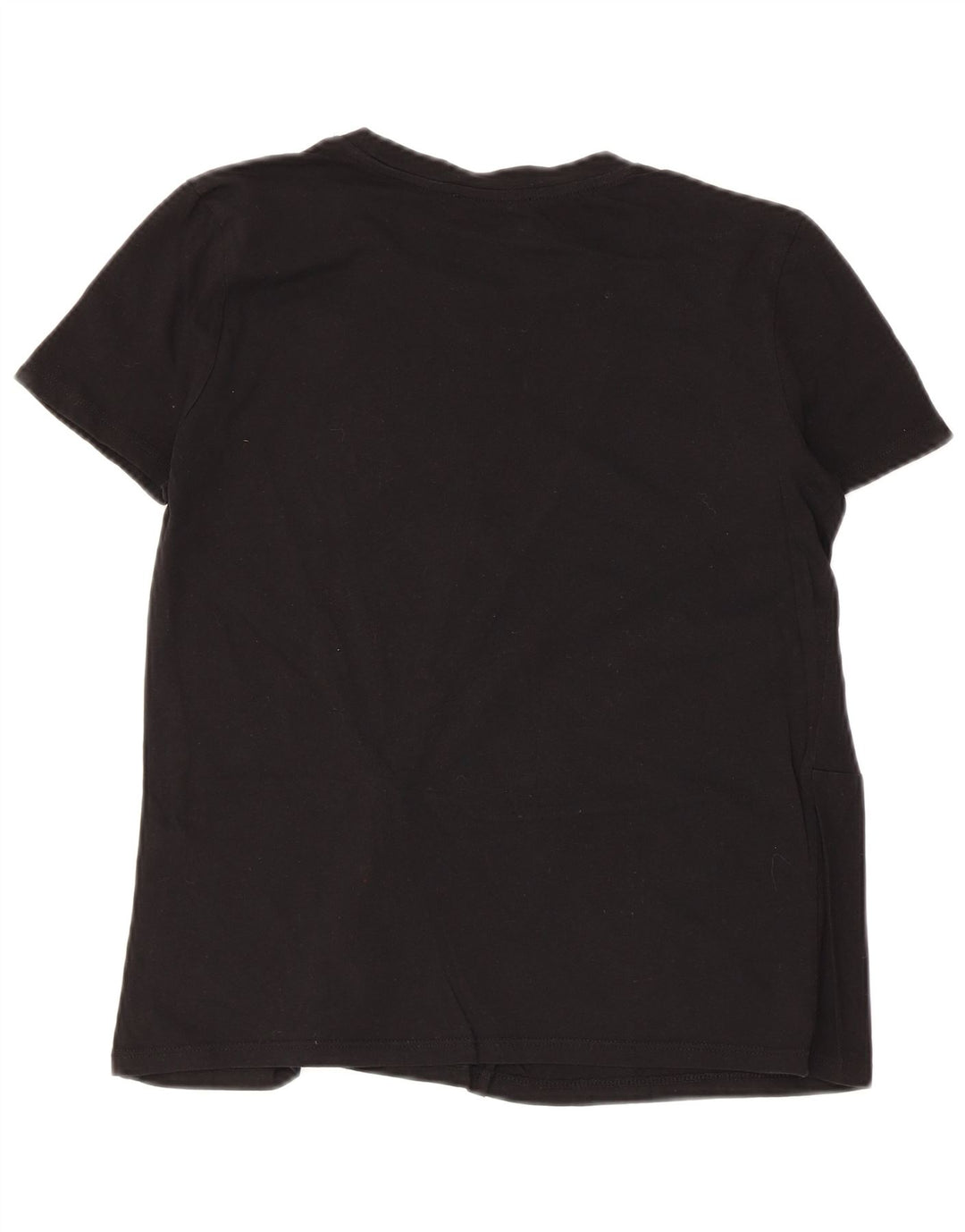 Zara Chemisier Femme Top UK 10 Petit Coton Noir