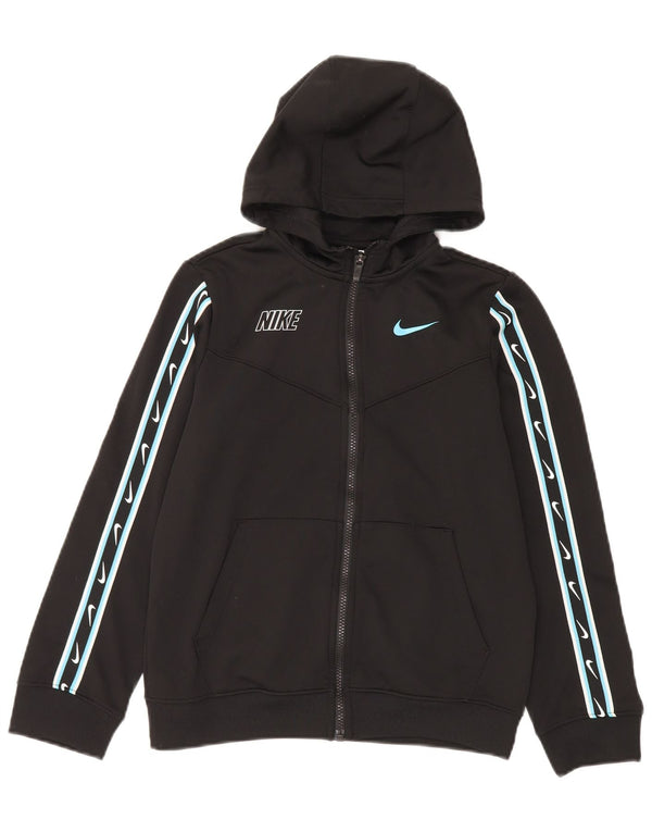 Nike Garçons Dri Fit Graphic Zip Sweat à capuche 12-13 ans Grand Noir