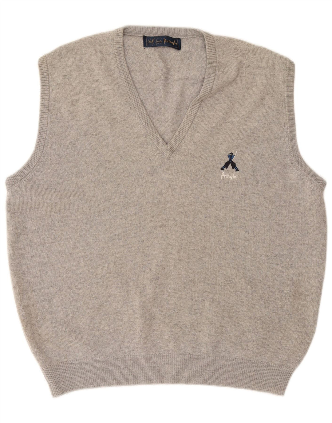 Pringle Débardeur Homme Gilet XL Gris Laine