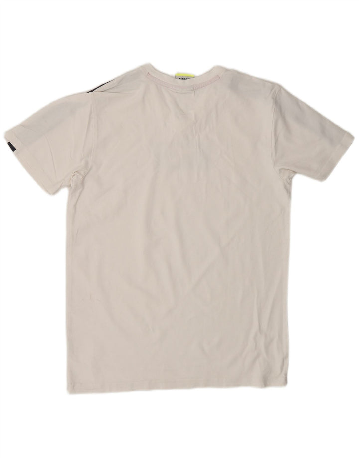 DIADORA T-Shirt Graphique Homme Blanc Moyen Colourblock