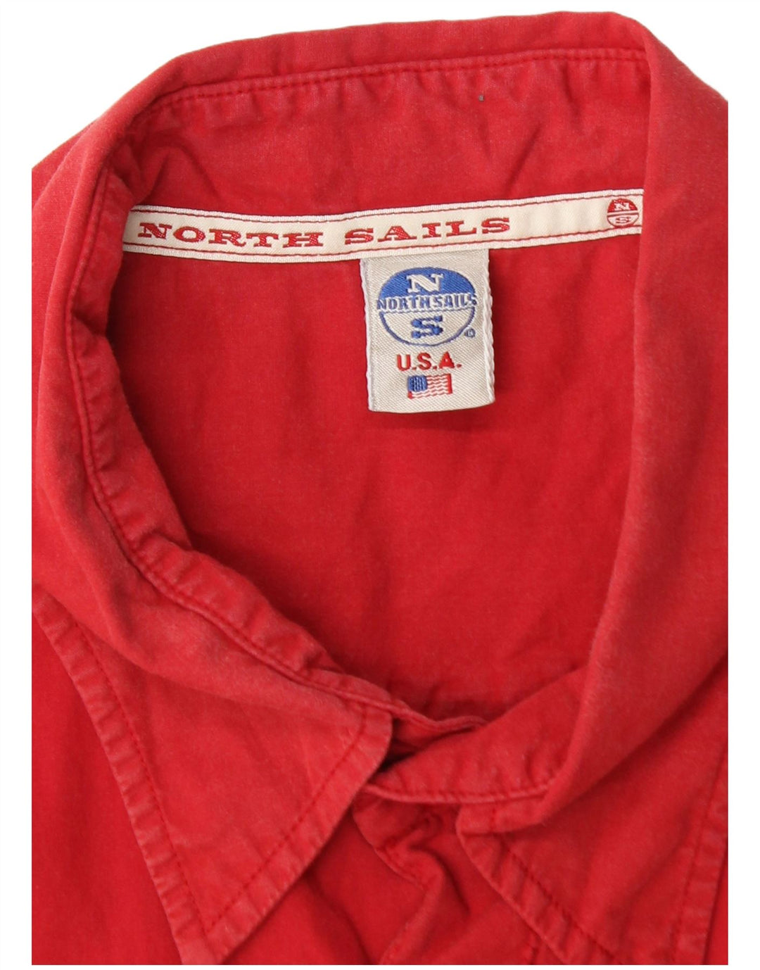 NORTH SAILS Chemise à manches courtes pour hommes XL Rouge