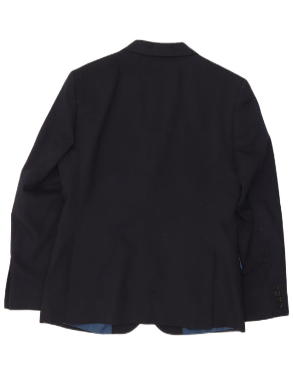 Marks & Spencer Veste blazer à 2 boutons pour homme UK 38 en laine bleu marine moyen