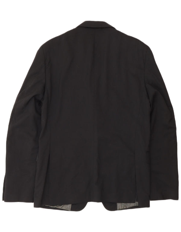 Calvin Klein Veste blazer à 2 boutons pour homme IT 52 XL Laine vierge noire