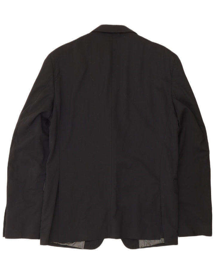 Calvin Klein Veste blazer à 2 boutons pour homme IT 52 XL Laine vierge noire