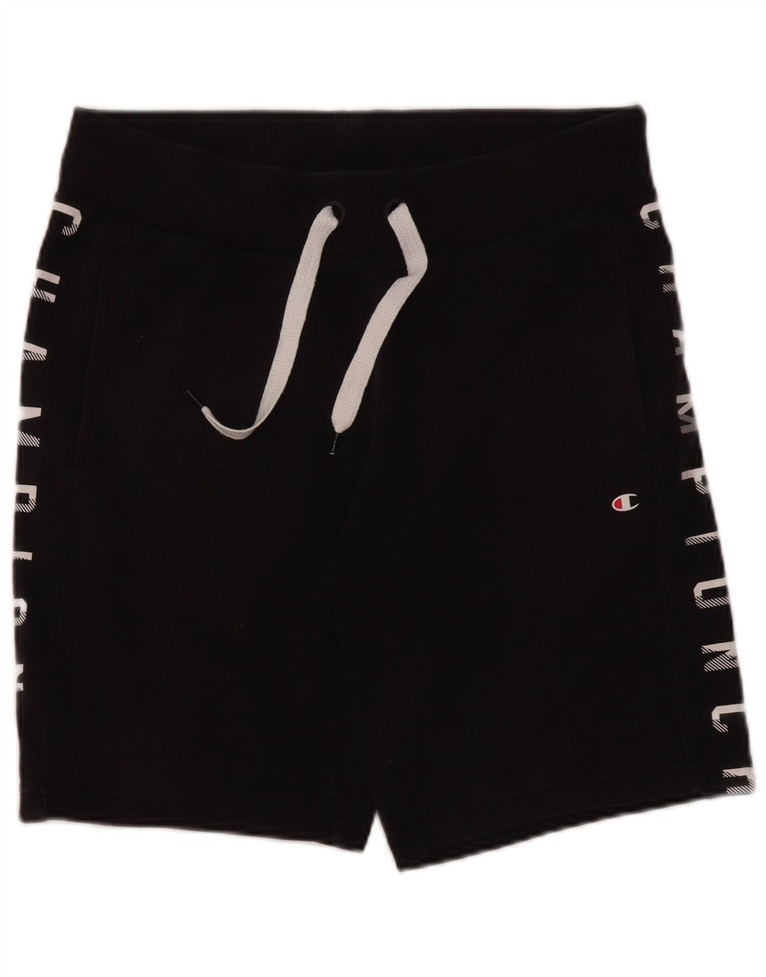 Champion Short de Sport Graphique Homme Bleu Marine Moyen Coton