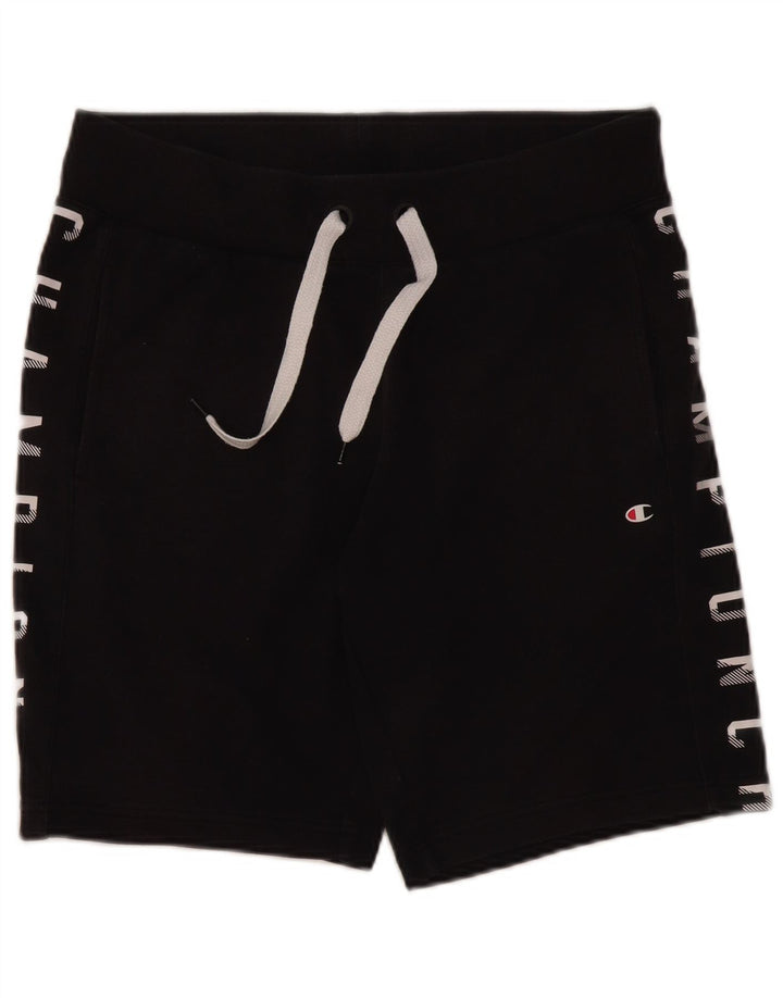 Champion Short de Sport Graphique Homme Bleu Marine Moyen Coton