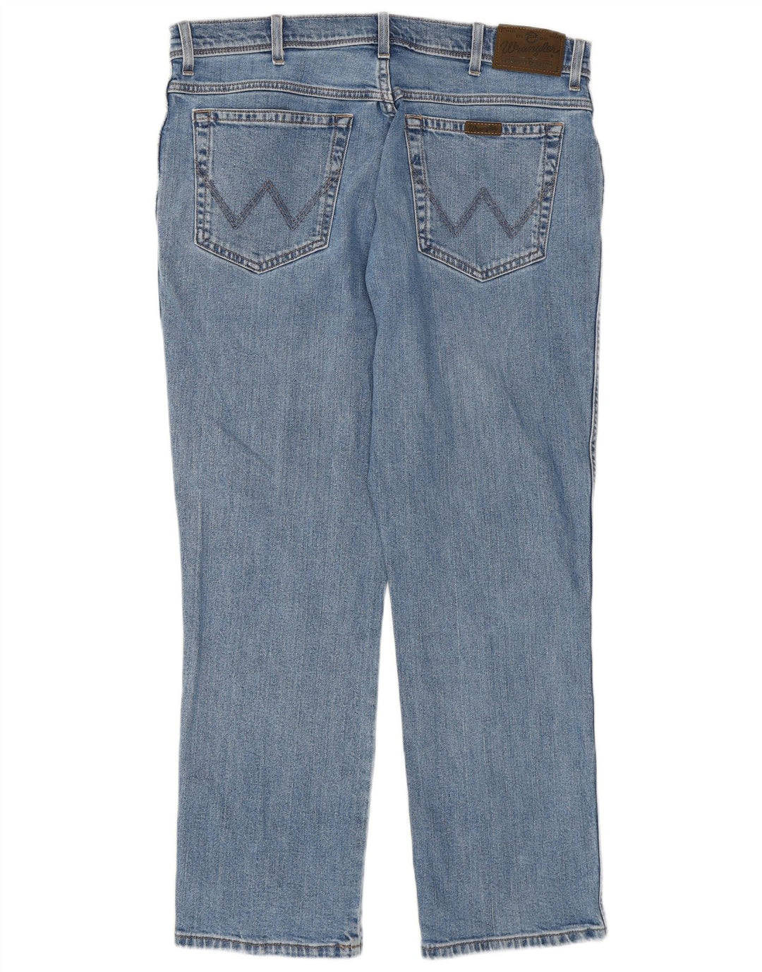 Wrangler Jean droit coupe droite W36 L30 pour homme en coton bleu