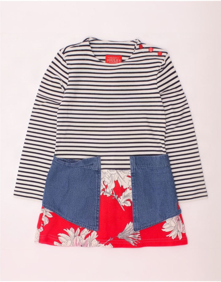 Joules Robe Basique Graphique Fille 2-3 ans Rayée Multicolore