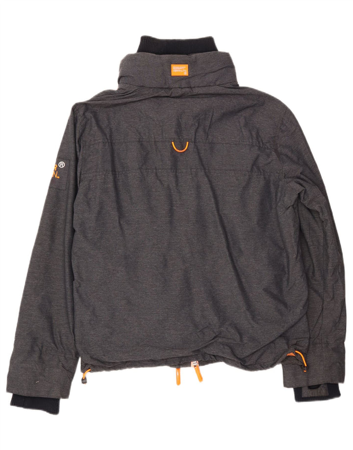 Superdry Veste coupe-vent pour homme UK 42 XL Gris Nylon
