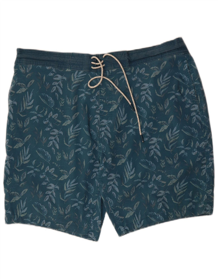 FAT FACE Short de Bain Homme XL Bleu Floral Polyester