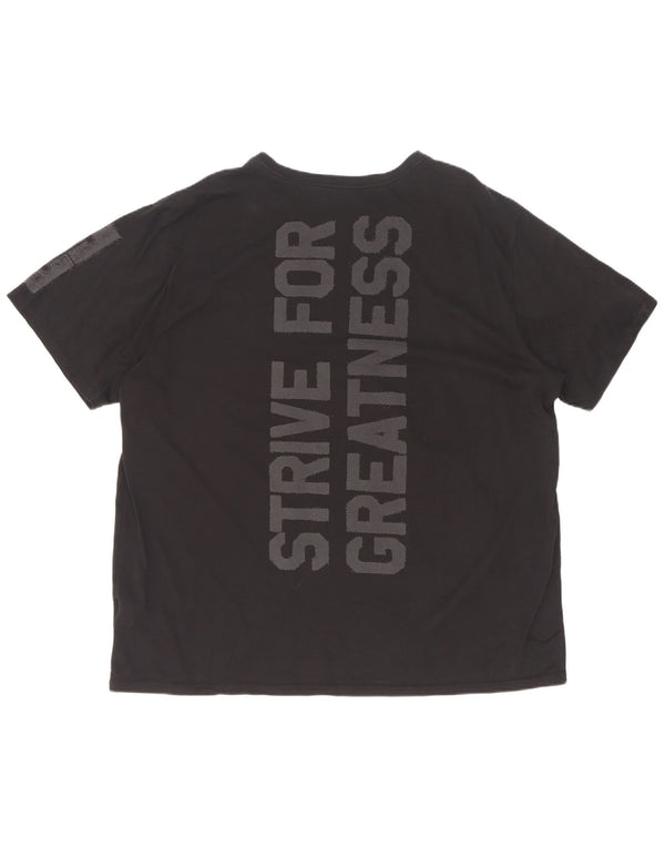 Nike T-shirt Dri Fit pour homme en coton noir 2XL