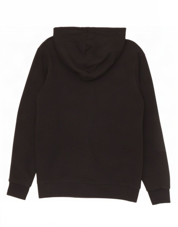 Diadora Pull à capuche zippé pour garçon 9-10 ans Large Noir Coton