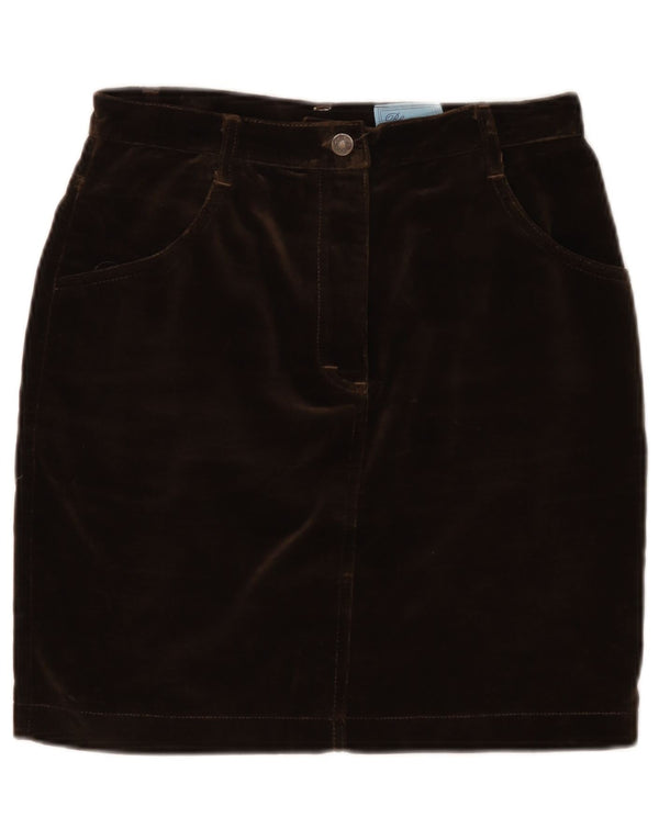 Blumarine Jupe Crayon Femme IT 44 Medium W28 Marron Coton