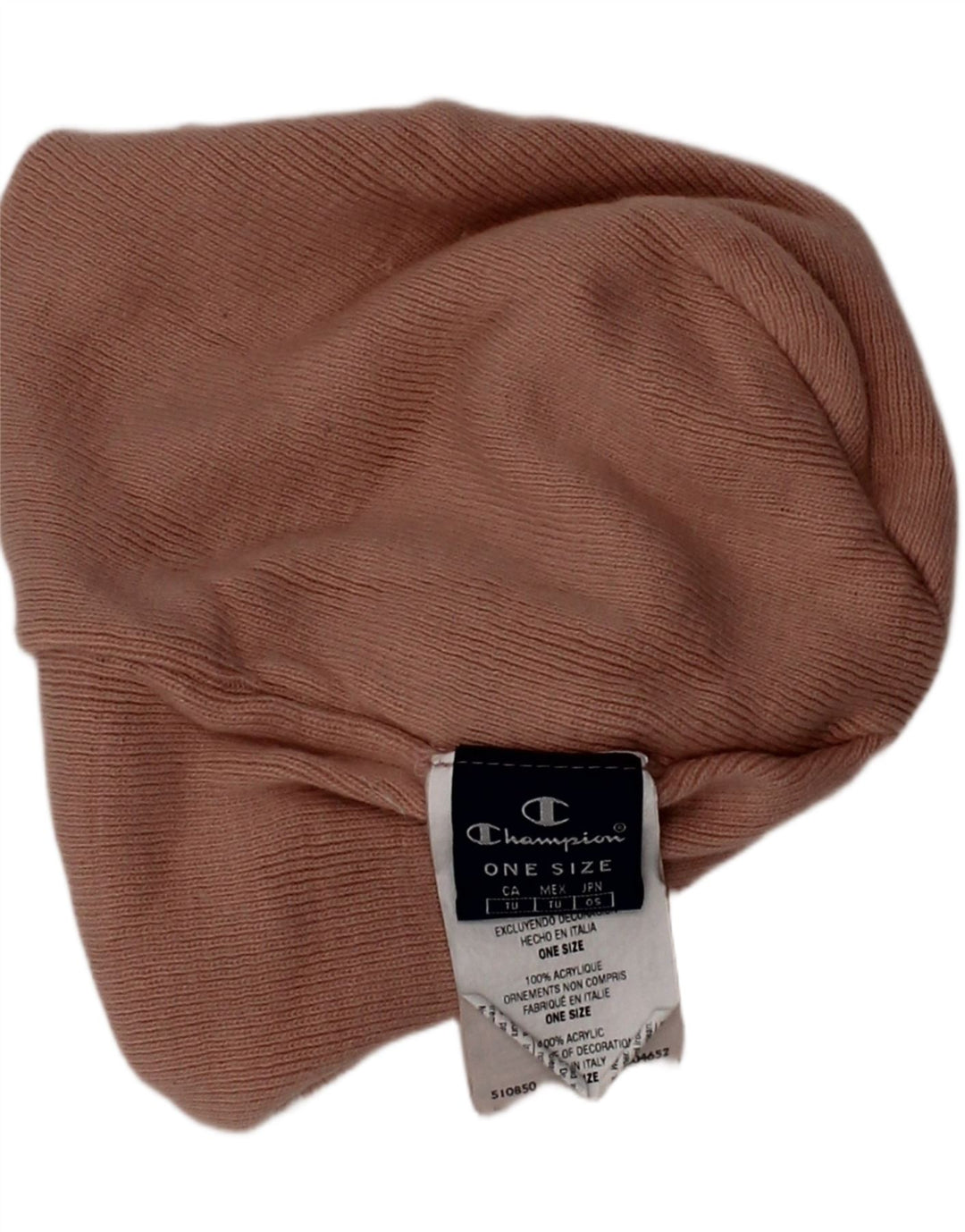 CHAMPION Womens Beanie Hat One Size Pink Acrylic Classic