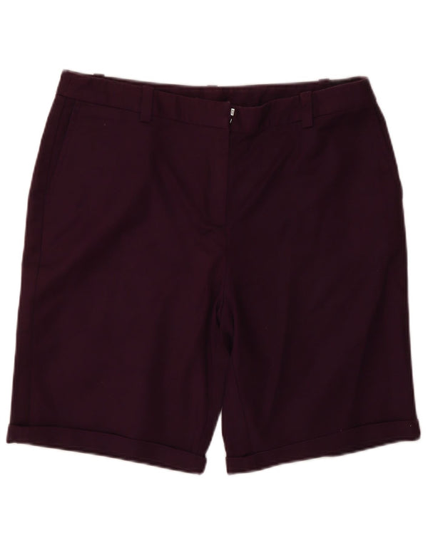 Crew Clothing Short Chino Femme UK 12 Moyen W30 Coton Bordeaux