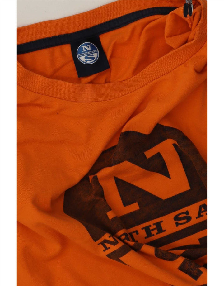North Sails T-Shirt Graphique Homme Orange Moyen