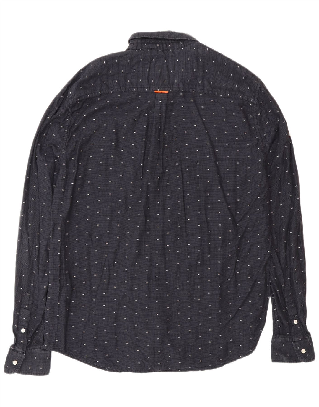 SUPERDRY Chemise Regular Fit XL Bleu Marine à Pois Coton