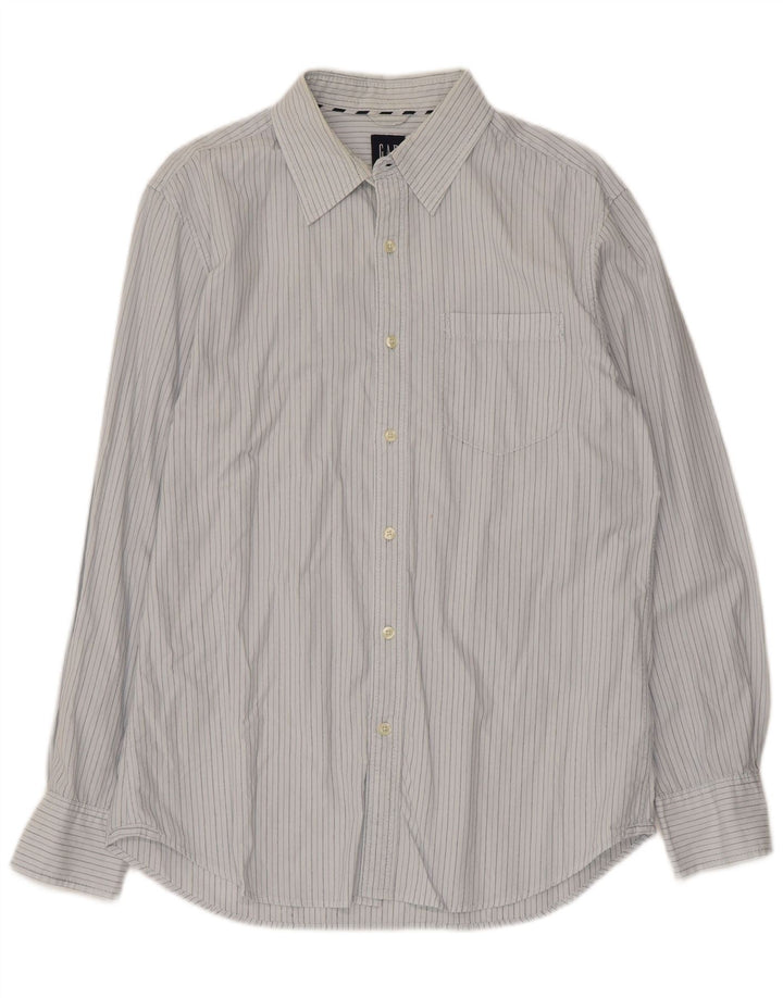 Chemise Homme Gap Bleu Moyen En Coton À Fines Rayures