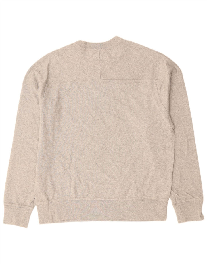 J. CREW Sweat-Shirt Homme Gris Moyen Coton