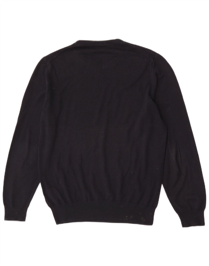 Hugo Boss Pull Regular Fit à col rond en coton noir moyen