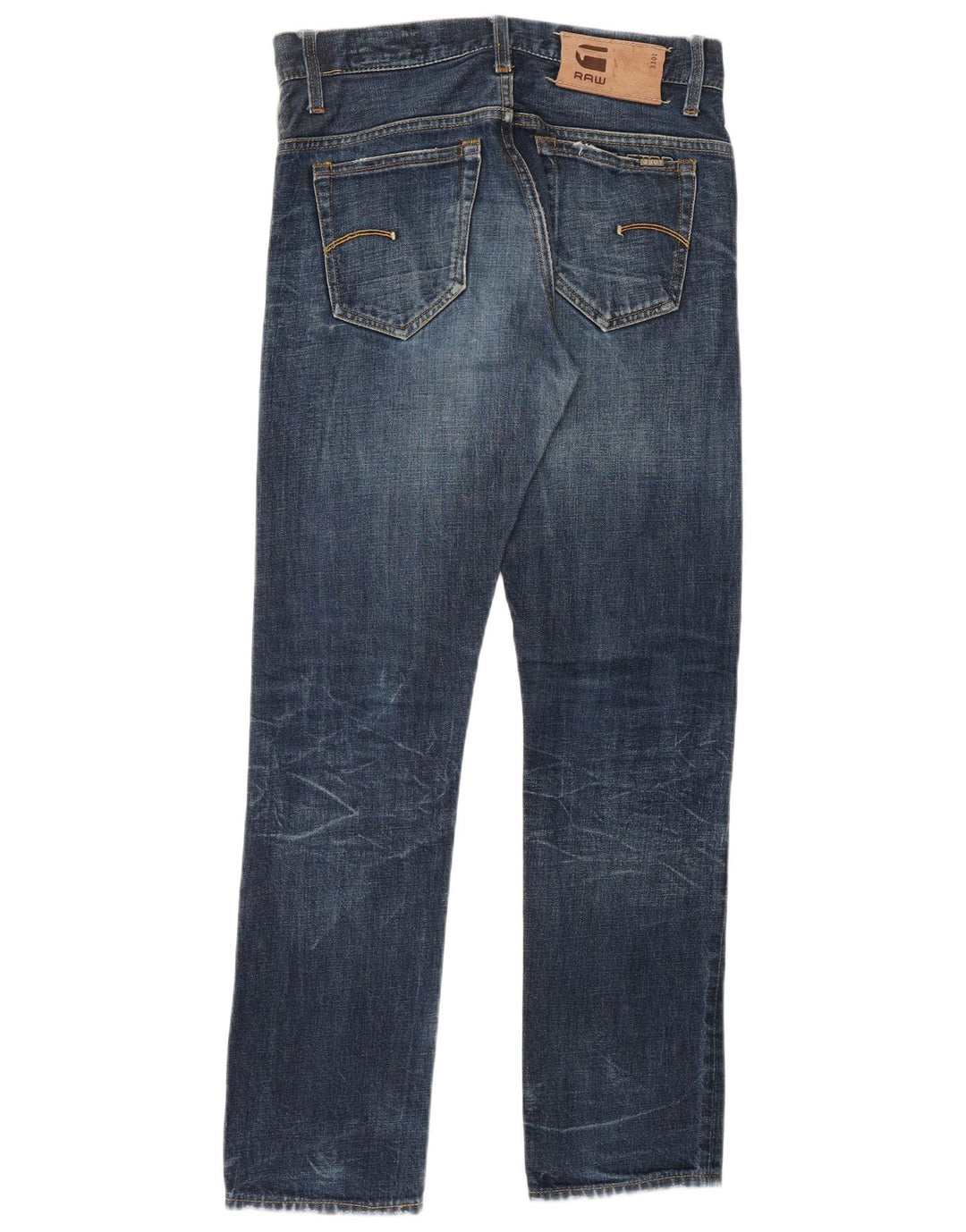 G-STAR Jean droit 3301 homme W29 L32 bleu coton