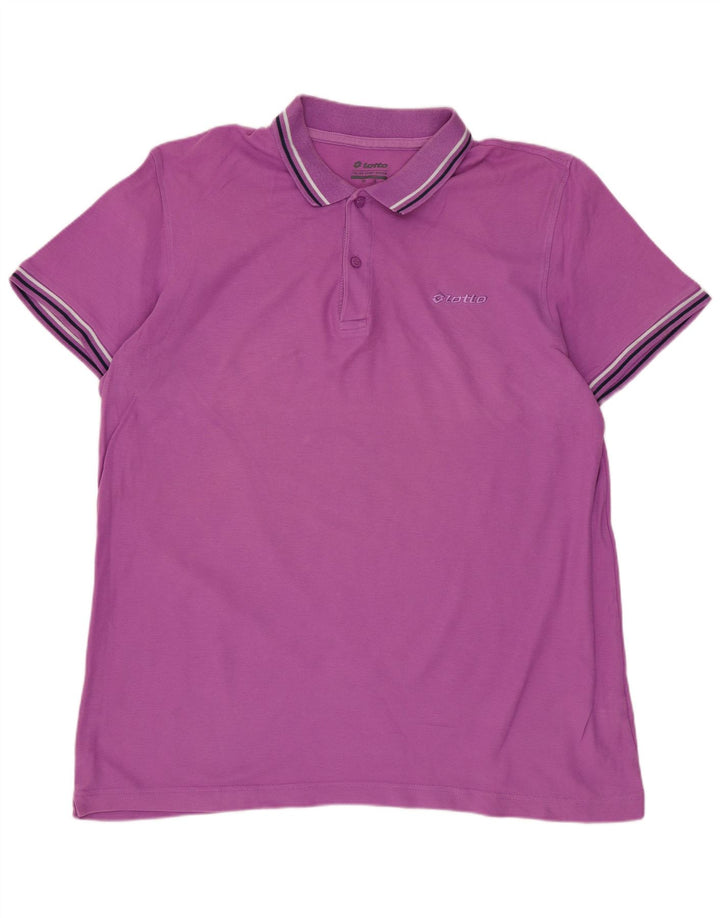 LOTTO Polo Homme XL Violet Coton