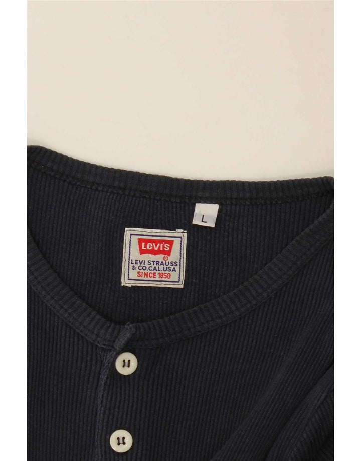 Levi's T-Shirt Femme UK 14 Large Bleu Marine