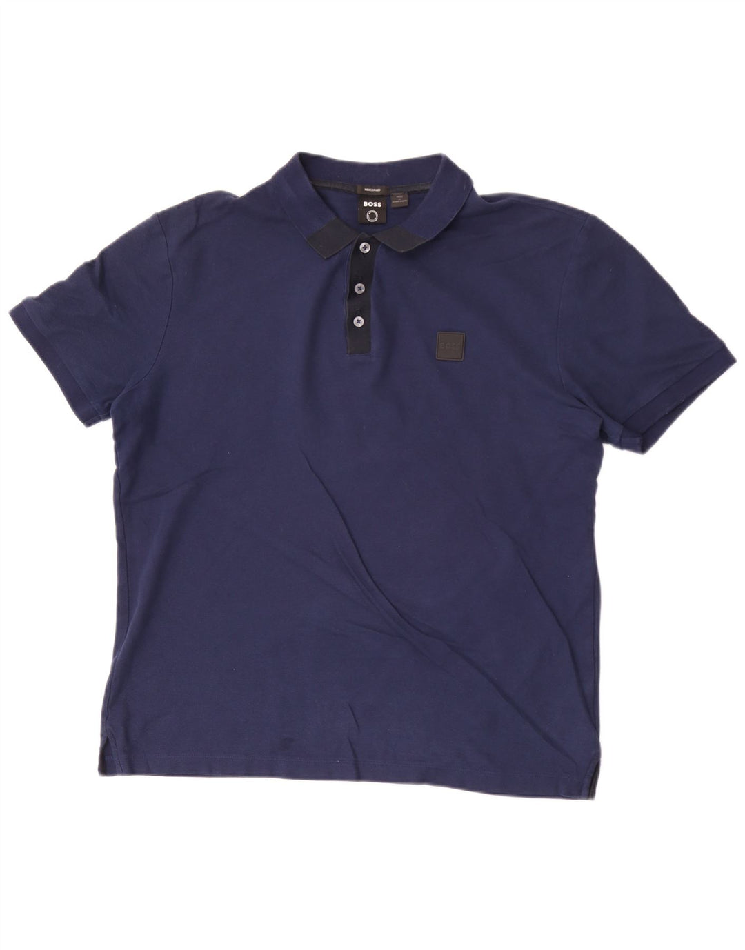 Hugo Boss Polo Homme Grand Bleu Marine Coton