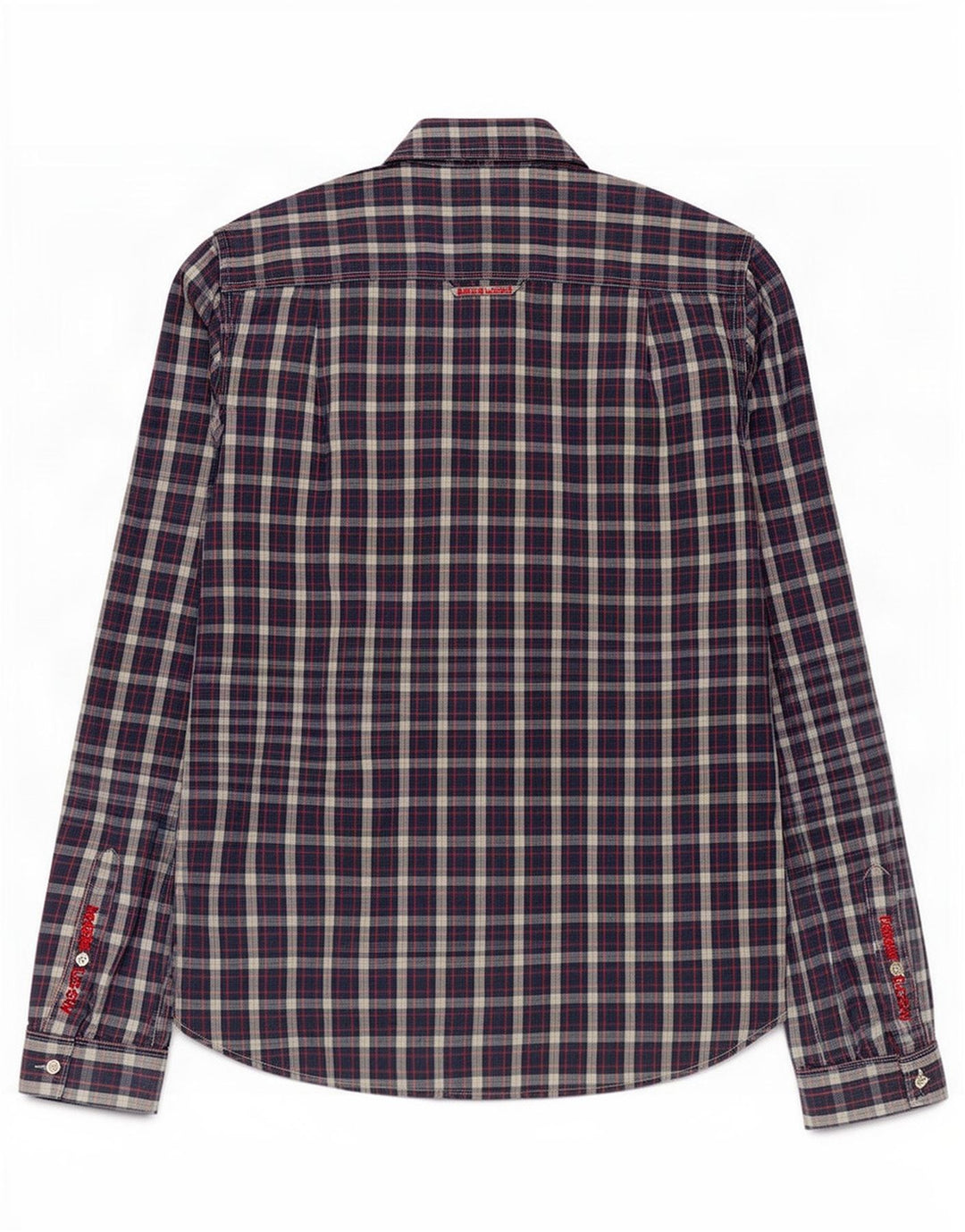Superdry Chemise Homme Bleu Marine Moyen Carreaux Coton