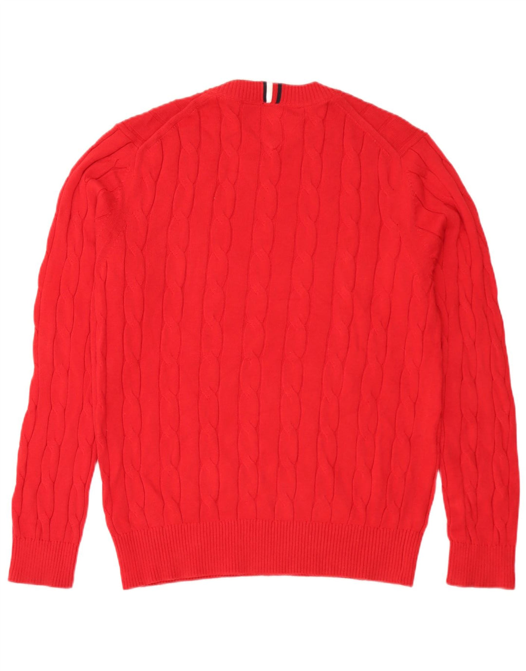 Tommy Hilfiger Pull Ras du Cou Homme Rouge Moyen Coton