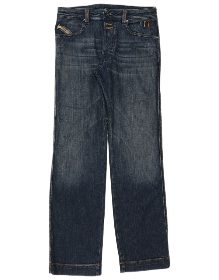 Diesel Jean Droit W30 L33 Homme Bleu Coton