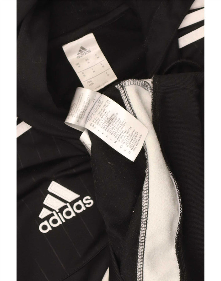 Adidas Pull à capuche graphique pour homme en polyester color block noir moyen