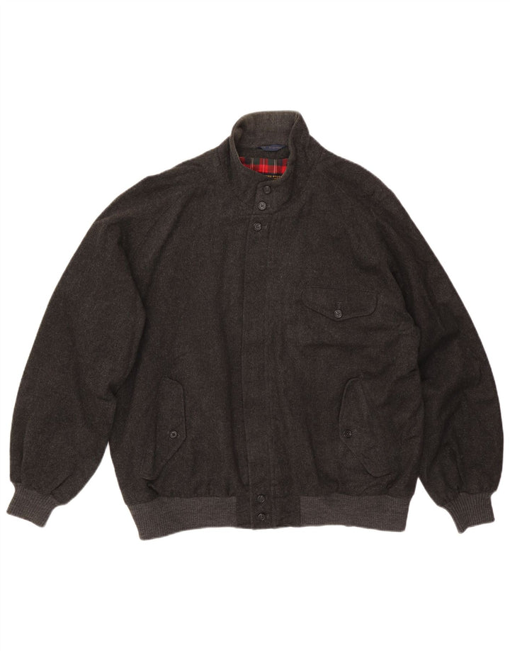 Brooks Brothers Veste Bomber Homme UK 44 2XL Gris Laine